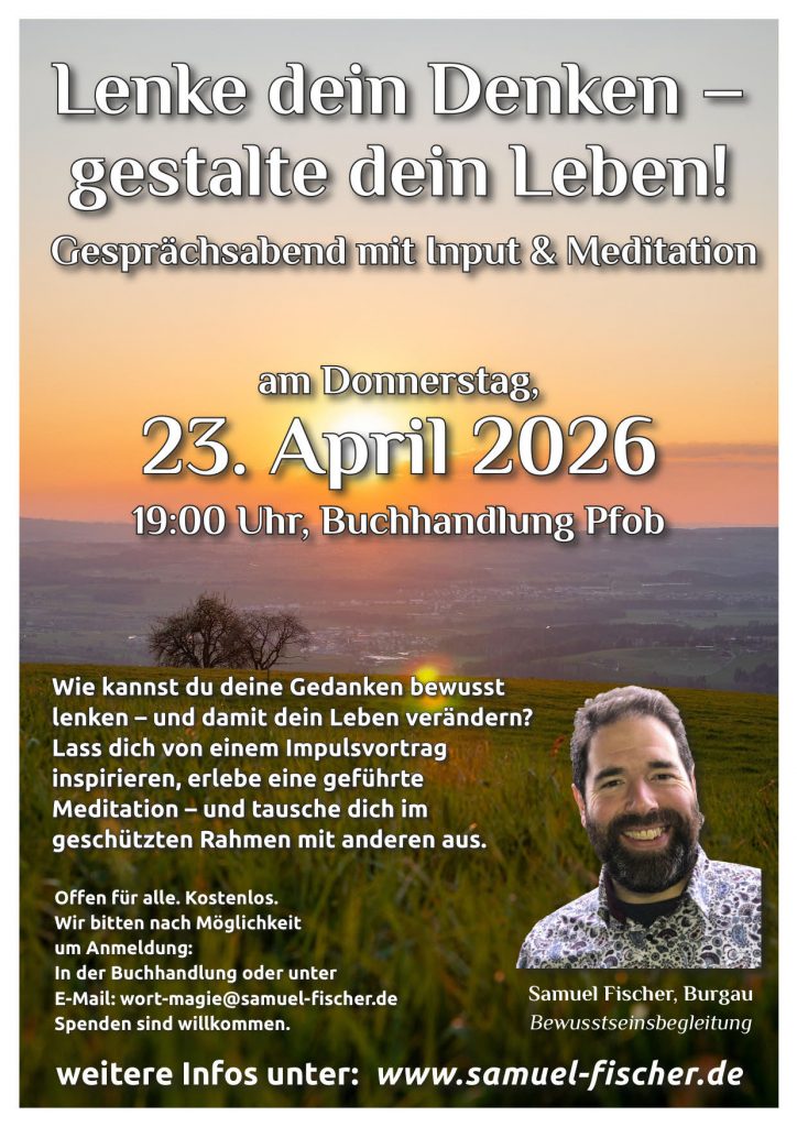 Gesprächskreis zur Angstbewältigung und der Ausrichtung neuer Gedanken für ein angenehmes Leben